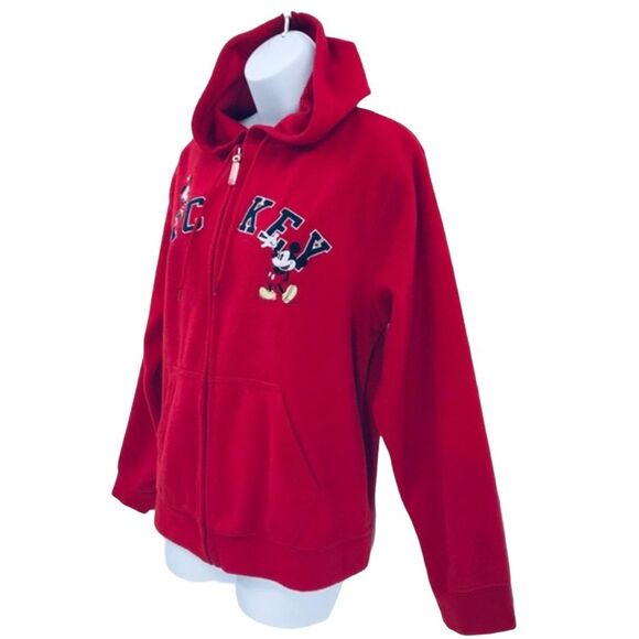 Mickey & Minnie Mouse Fleece Hoodie Jacket Sz. medium - Picture 10 of 12